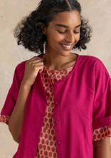 Geweven blouse "Vendela" van biologisch katoen - cyclaam