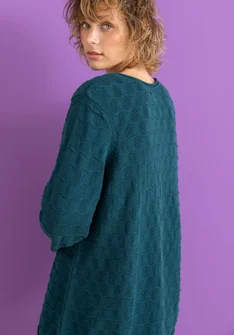 Lieblingspullover „Celia“ aus Recycling-Baumwolle - dunkeljaspis