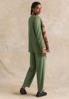 Jerseyhose aus Viskose/Elasthan - rosmarin