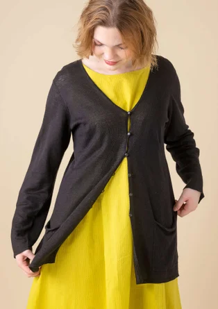 Gilet en lin - noir