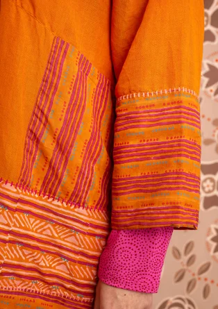 Webkleid „Amber“ aus Bio-Baumwolle/Leinen - masala