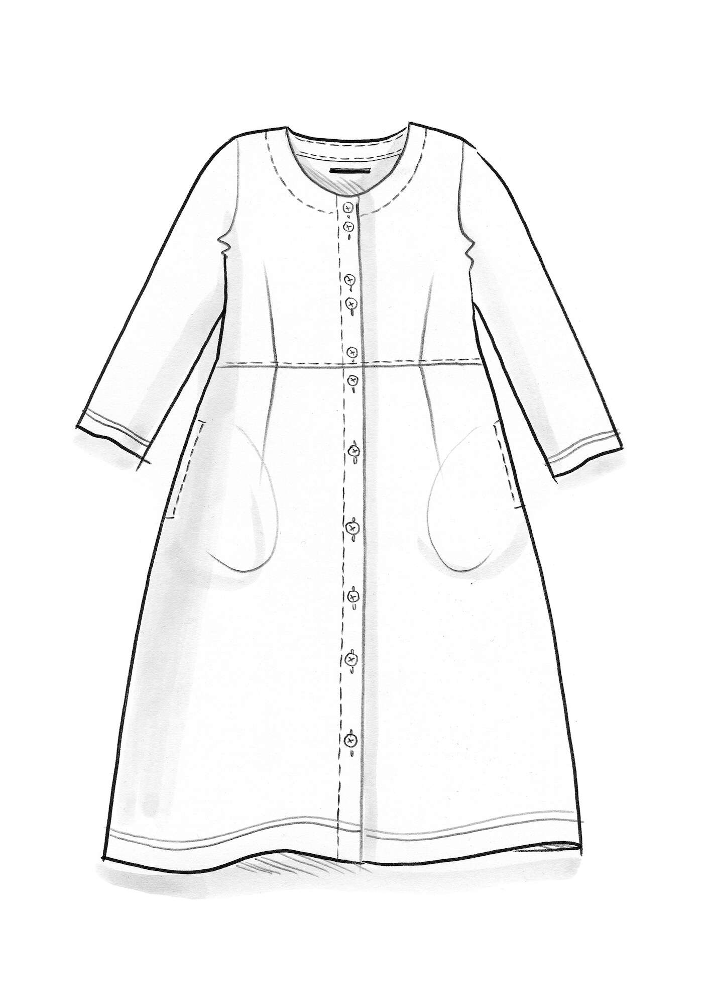 Woven linen dress allium