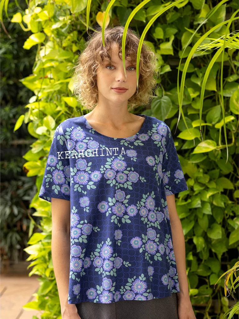 “Rema” jersey top in organic cotton