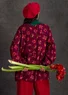 Blouse d'artiste Amaryllis (bordeaux XXL)