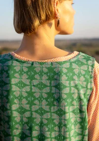 Jerseykleid „Papillon“ aus Bio-Baumwolle - basilikum