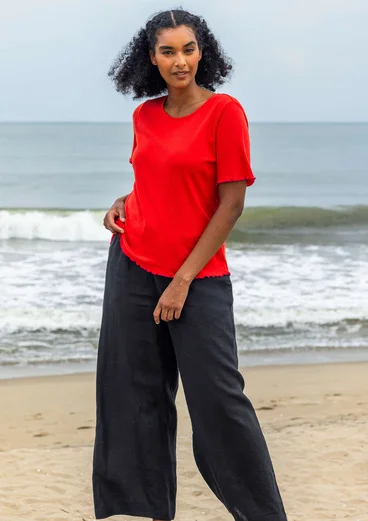 Top "Drop" en coton biologique - rouge vif