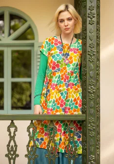 “Cherie” organic cotton jersey dress - multicoloured
