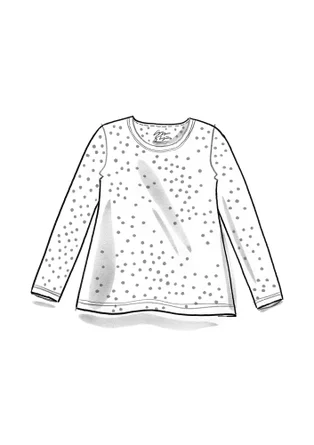 “Tina” lyocell/elastane jersey top - neon green/patterned
