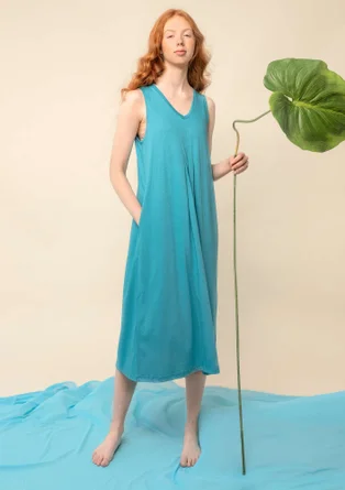 Trikotkleid aus Öko-Baumwolle/Modal - türkis