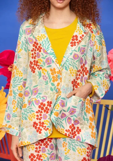 Blazer „Margit“ aus Leinen/Modal-Gewebe - vanille