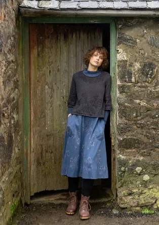 Strickkleid „Hildur“ aus Bio-Baumwolle - indigo