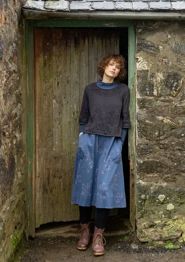Strickkleid „Hildur“ aus Bio-Baumwolle - indigo