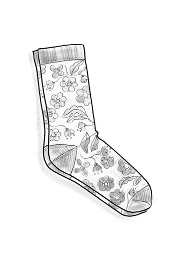Chaussettes ”April” en coton biologique - gris