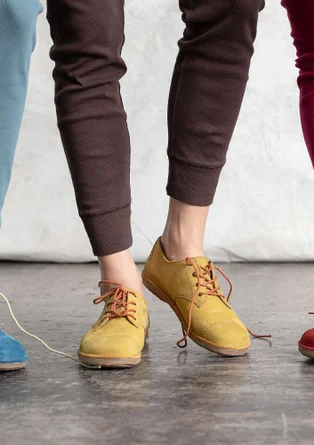 Nubuck lace-ups - olive
