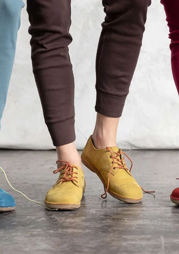 Nubuck lace-ups - olive