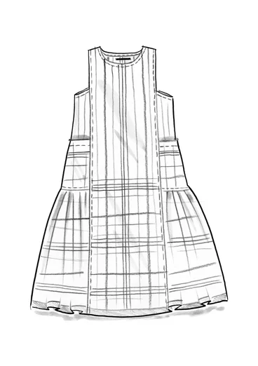 Webkleid „Kate“ aus Bio-Baumwolle - maulbeere