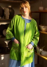 “Nemorosa” linen tunic - pea green