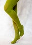 Yksiväriset sukkahousut kierrätettyä polyamidia koivunlehti thumbnail