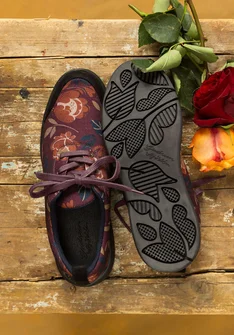 Baskets "Olga" en caoutchouc recyclé - aubergine