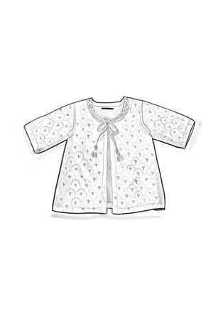 Gilet "Haldi" en maille de coton biologique - lilas