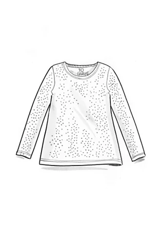 Top ”Bianca” en jersey de lyocell/élasthanne - noir/motif