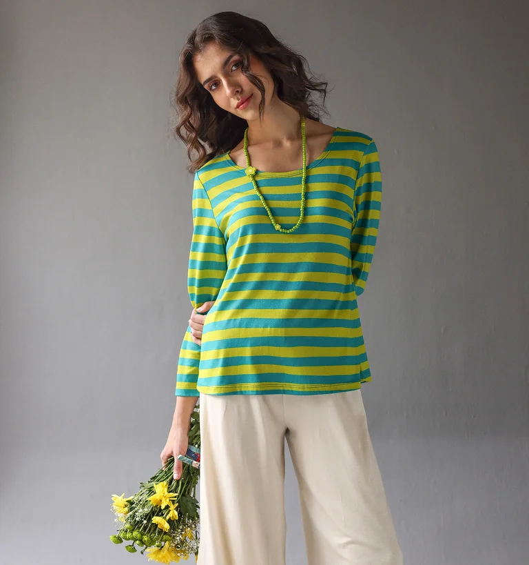 “Aina” organic cotton/modal jersey top