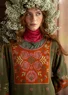 “Stine” knit dress in organic/recycled cotton (cedar M)