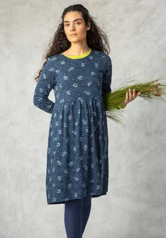 “Amandine” organic cotton/modal jersey dress - indigo