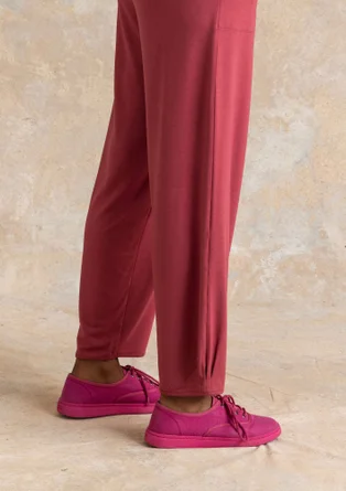 “Bianca” organic cotton canvas flats - light cyclamen