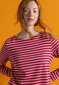 Basic-Streifenshirt aus Bio-Baumwolle - alpenveilchen-kirschblüte