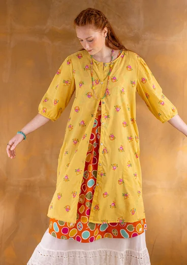 Robe "Fleur" en coton biologique tissé - gullregn