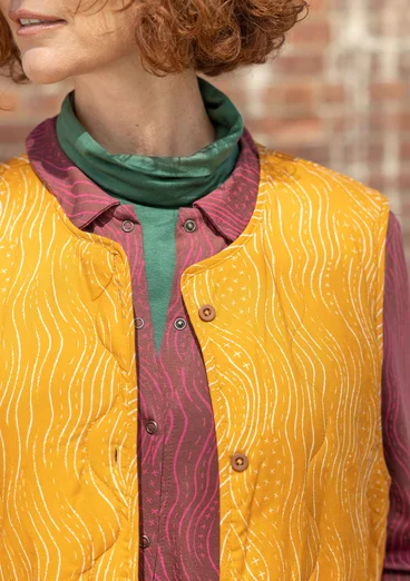 “Madison” parka in organic cotton with a removable vest - beetroot