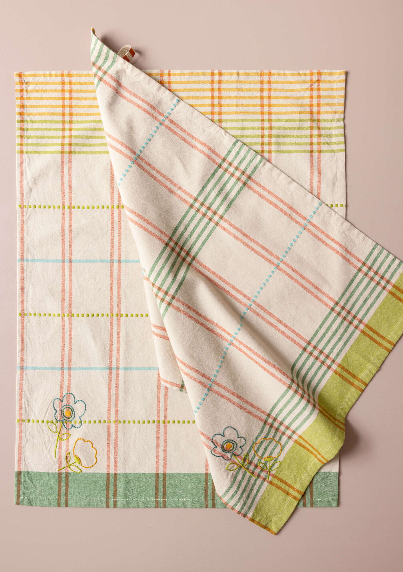 “Fields” organic cotton tea towel natural thumbnail