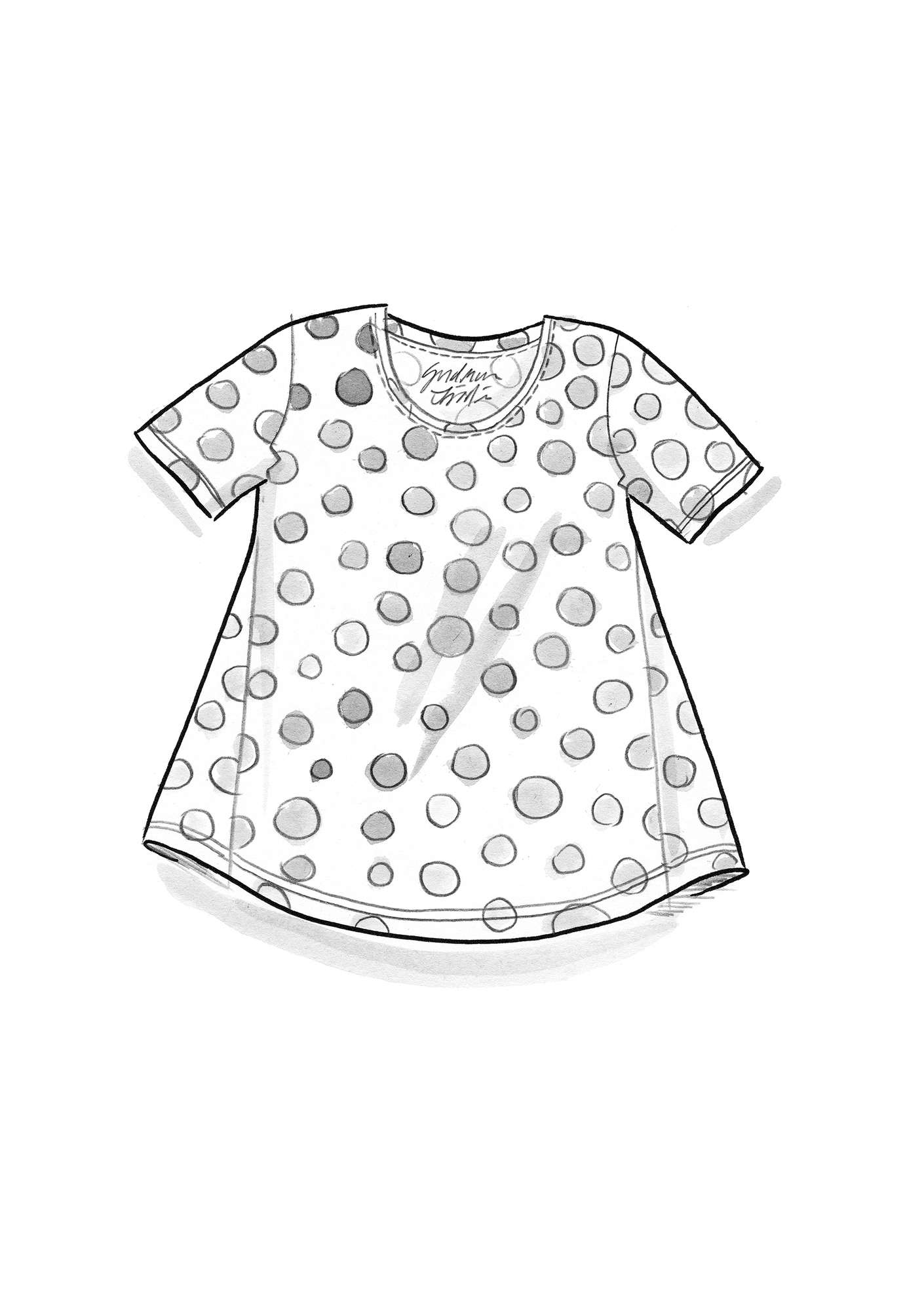 Shirt „Cordelia“ aus Öko-Baumwolle/Modal ungebleicht-gemustert