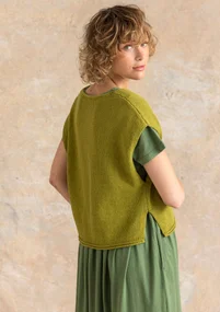 Strickpullunder aus Bio-/Recycling-Baumwolle - grünpfeffer
