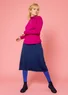 Jupe en maille de laine (indigo L)