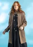 Langstrickjacke aus Wolle (kartoffel melange S)