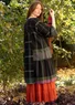 Kleid „Fields“ aus Baumwollgewebe (schwarz XL)