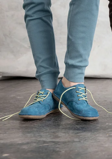 Chaussures à lacets en nubuck - vert de vérone