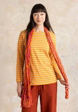 Gestreiftes Langarmshirt aus Bio-Baumwolle - apfelsine-ingwer