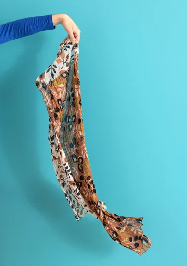 Skjerf «Sally» i økologisk bomull - eikenøtt