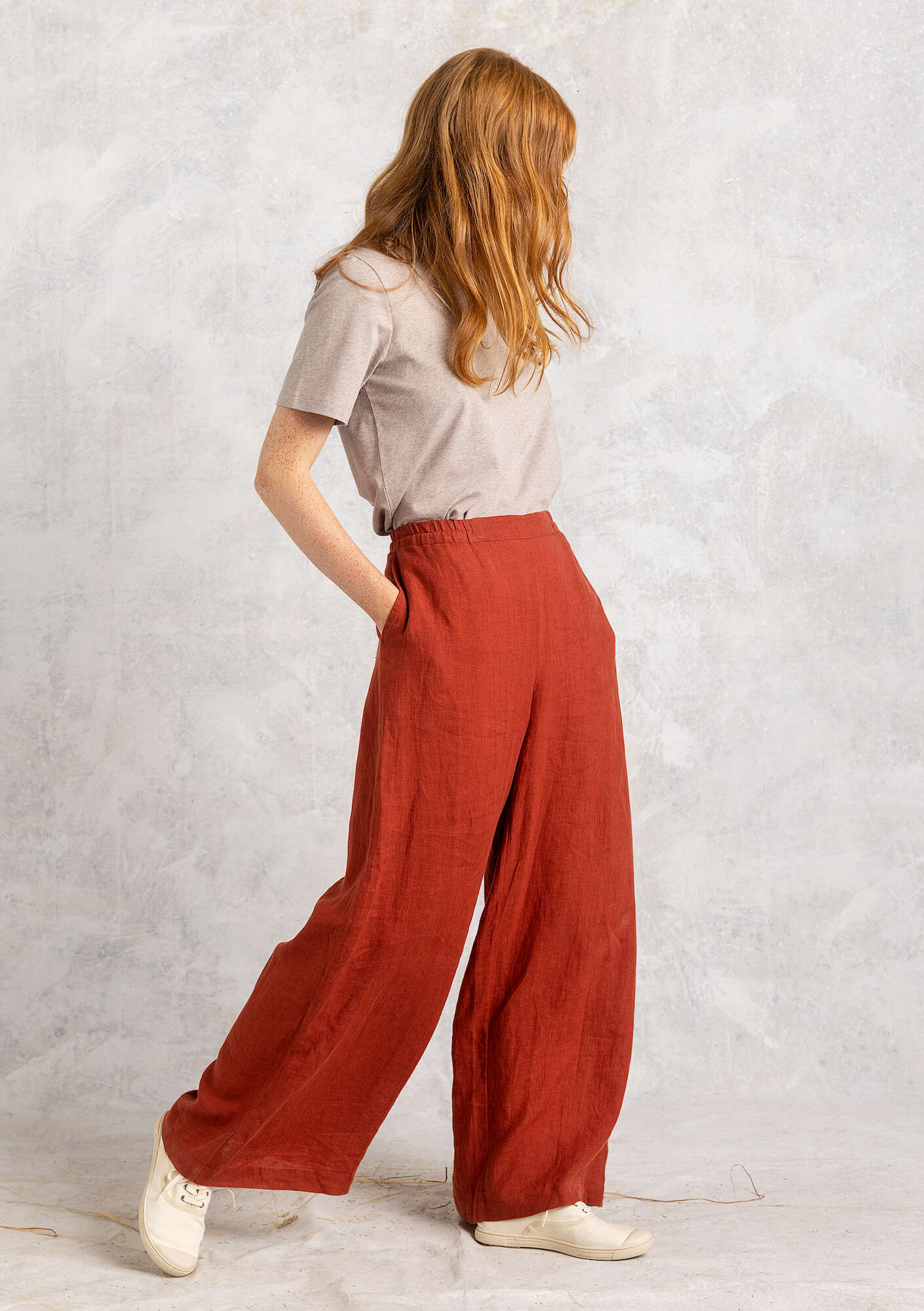 Linen pants rust