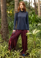 Jerseyhose „Harriet“ aus Lyocell/Elasthan - aubergine