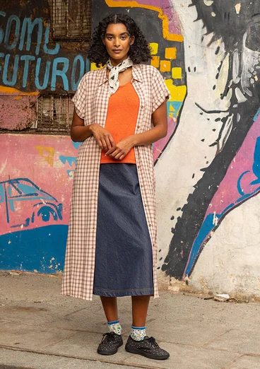 “Juliette” woven viscose dress - light peach