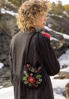 “Nome” wool bag - black