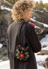 “Nome” wool bag - black