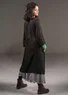 “Bodil” woven linen dress (black XS)