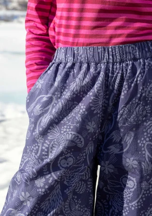 “Denali” woven organic cotton trousers - midnight blue