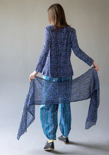 Shirt „Leopard“ aus Bio-Baumwolle - dunkelindigo