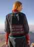 “Arrow” organic cotton knit waistcoat (black XL)